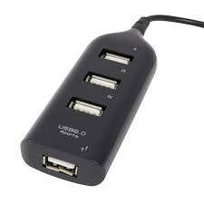 HUB PLANO USB NEGRO